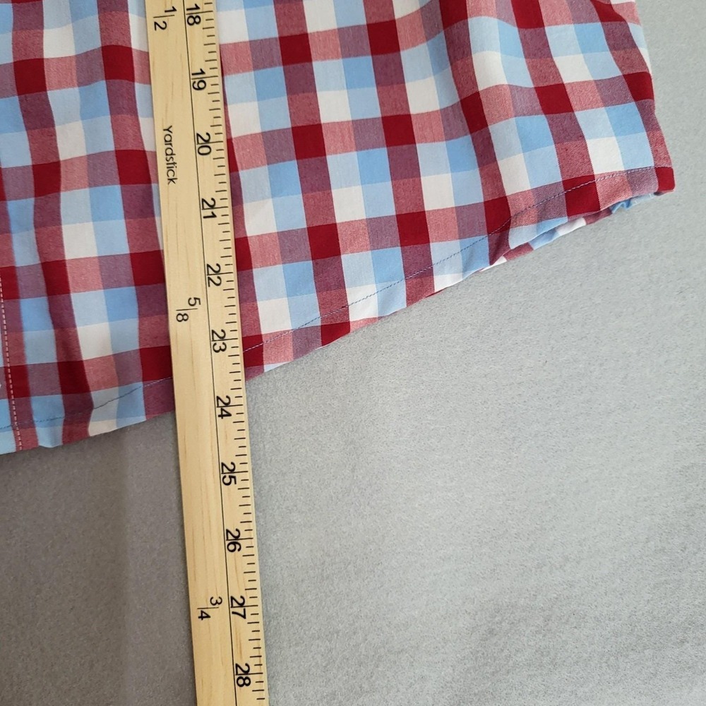Upcycled Reworked Ruffle Collar Long Sleeve Button Up Oxford Shirt Size L - Picture 10 of 10